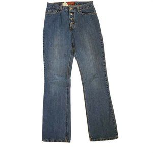90s Jeans High Waisted Mom Jeans Button Fly‎ 6 x 32